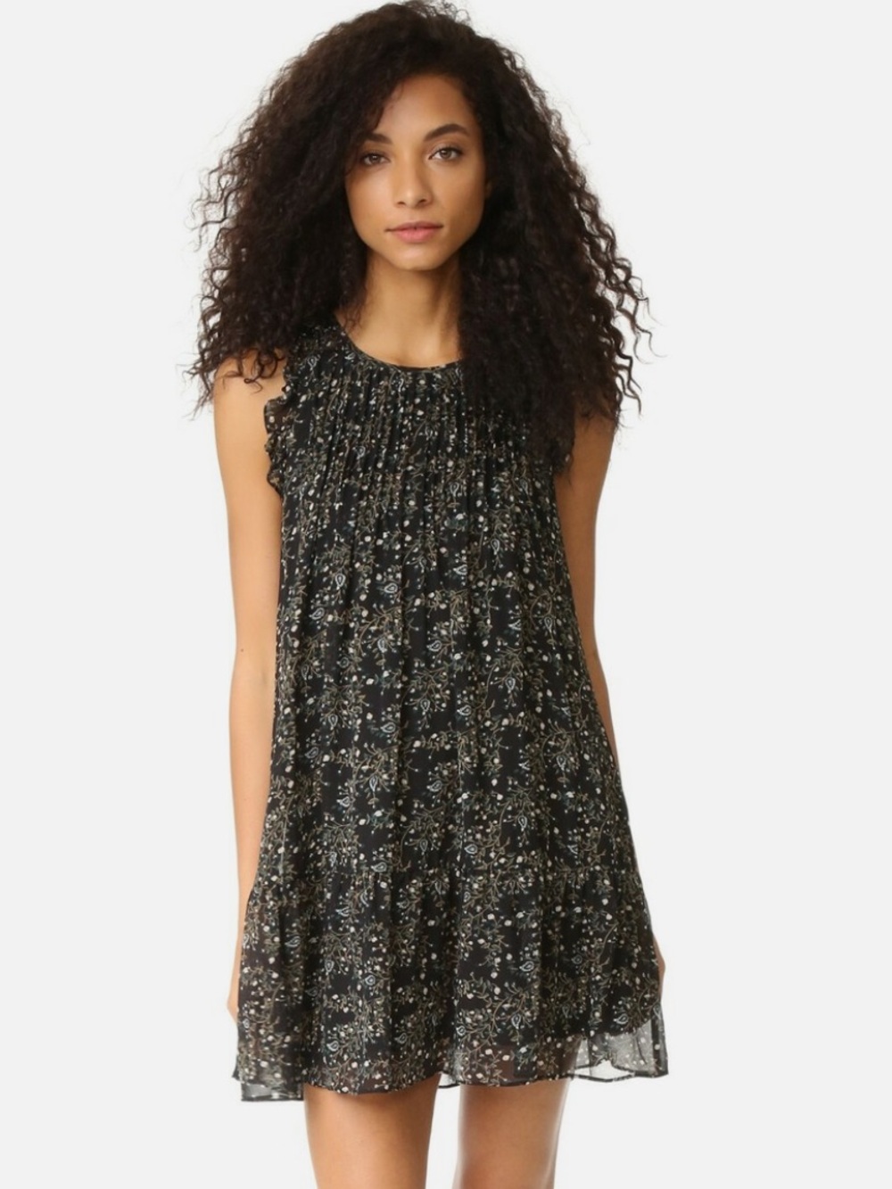 Joie Tahoma Ruffled Silk Dress